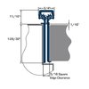 Global Door Controls 83 in. Full Mortise Continuous Hinge FM2 Heavy Duty in Duranodic THI-1183-FM2HD-DU